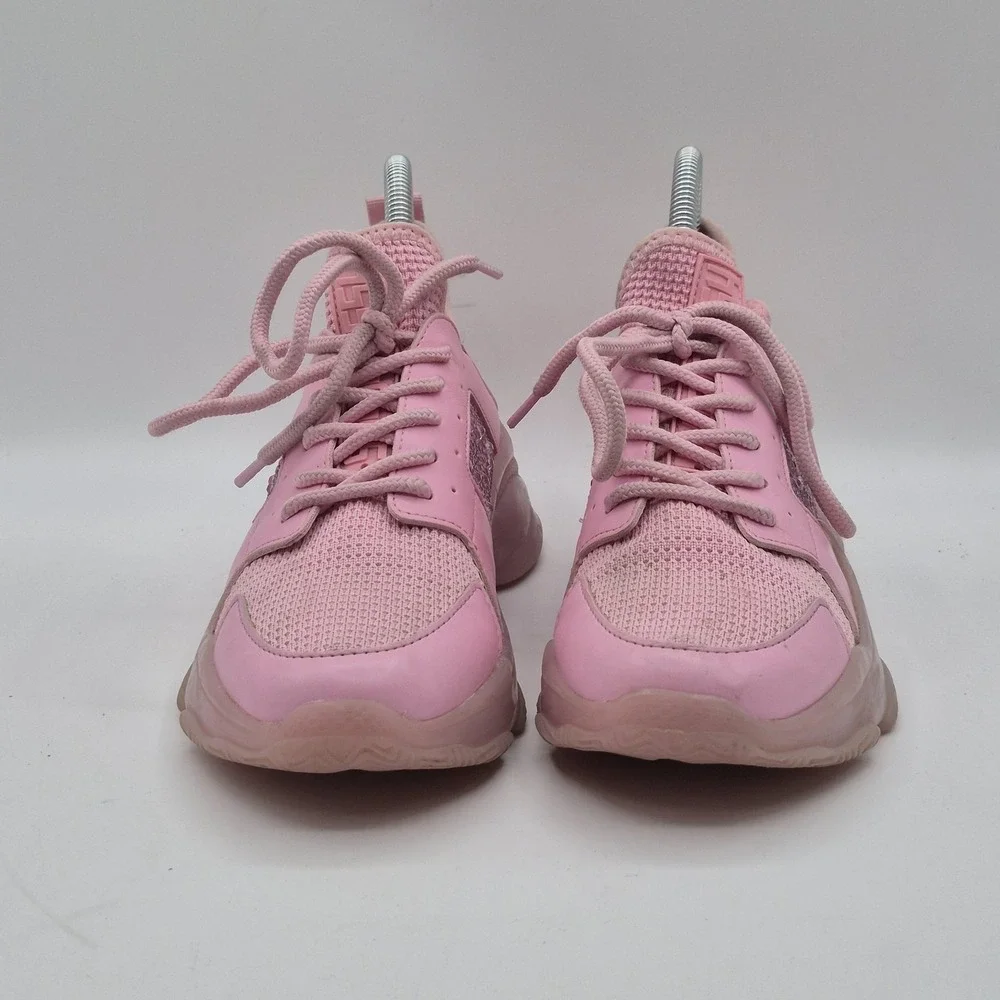 Steve Madden Vance Shoes Womens Size 6.5 Pink Mesh Rhinestone Sneakers‎ VNCE01S1
